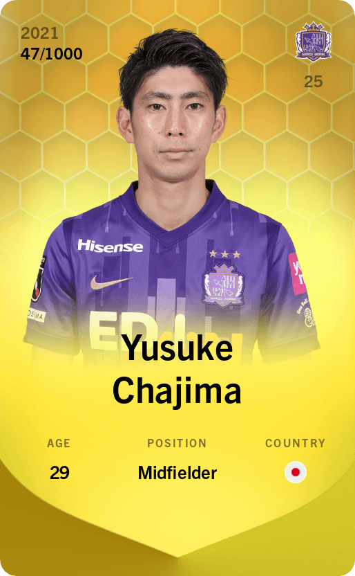 Yusuke Chajima 2021-22 • Limited 47/1000