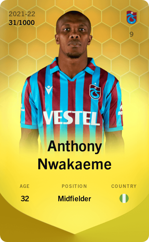 Anthony Nwakaeme 2021-22 • Limited 31/1000