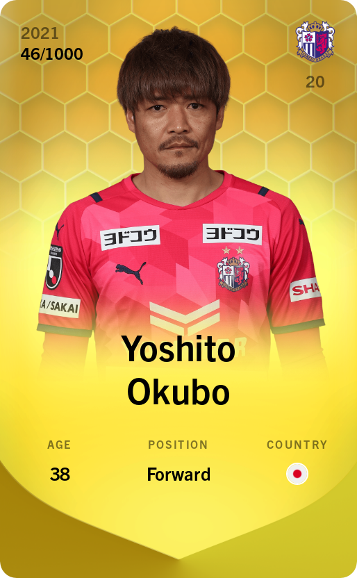 Sorare - Sorare Official - Yoshito Okubo 2021-22 • Limited 46/1000 - NFT # 33575882142943821125645507241630403710976983412711130888436002121300912680393