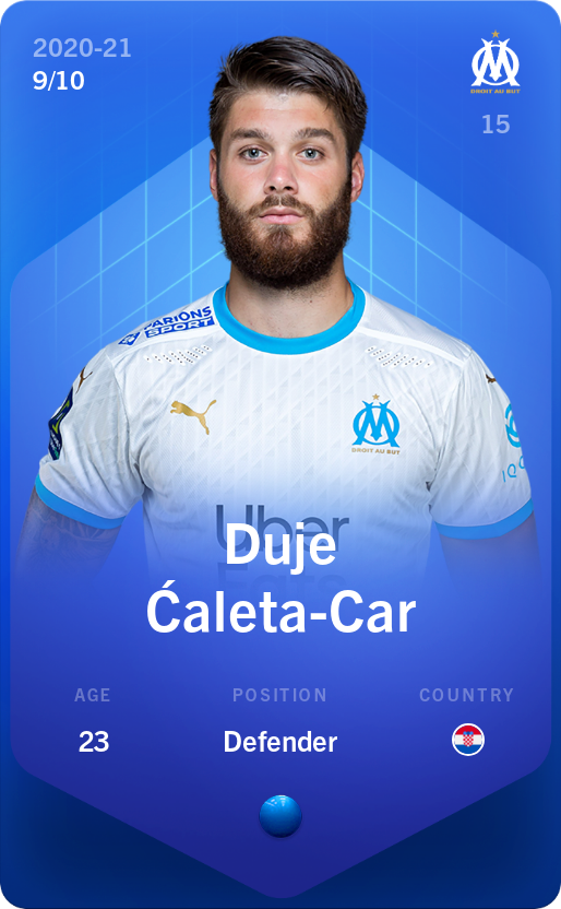 Sorare - Sorare Official - Duje Ćaleta-Car 2020-21 • Super Rare 9/10 - NFT # 53024616692303607236654880036249555444443281130647362670855130711359116391225