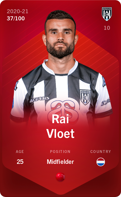 Sorare - Sorare Official - Rai Vloet 2020-21 • Rare 37/100 - NFT # 34713148359972401847529768072854071008595272954272237299089225498243901115026
