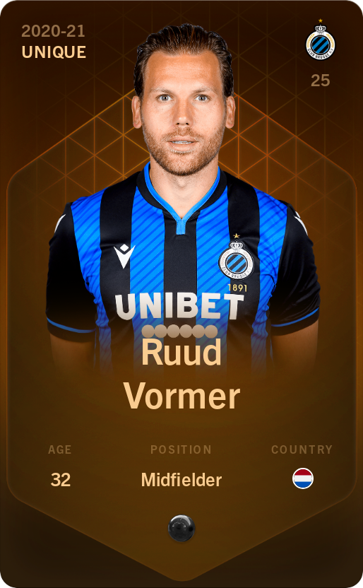 Sorare - Sorare Official - Ruud Vormer 2020-21 • Unique - NFT # 64027778416160644754664109252999948180138222034061267403259027473326628812620