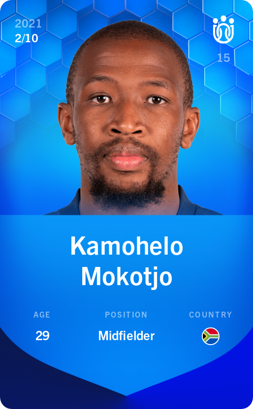 Sorare - Sorare Official - Kamohelo Mokotjo 2021-22 • Super Rare 2/10 - NFT # 37212482889571715525644683850737608411680605432236216177502248929702989945263