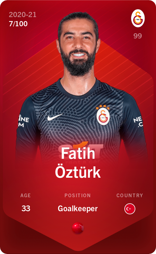 Sorare - Sorare Official - Fatih Öztürk 2020-21 • Rare 7/100 - NFT # 97706275341857630411274660168117578032790682645340760878391055488398776273632