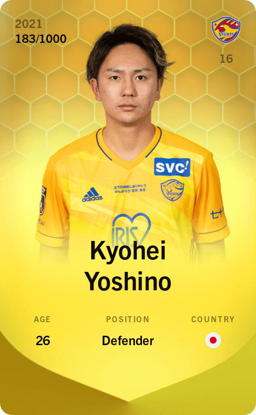 Kyohei Yoshino 2021-22 • Limited 183/1000