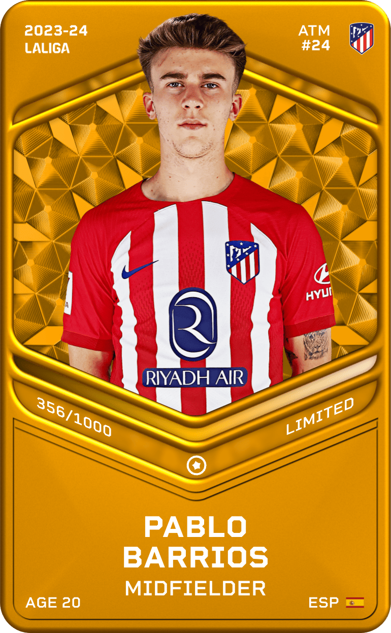 Pablo Barrios 2023-24 • Limited 356/1000