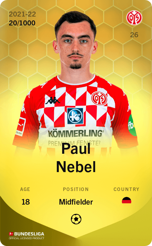 Paul Nebel 2021-22 • Limited 20/1000