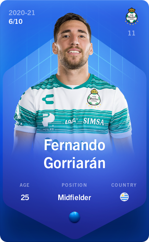 Sorare - Sorare Official - Fernando Gorriarán 2020-21 • Super Rare 6/10 - NFT # 17209204547446954442487887921442279671983330560333717672618095966293924026661