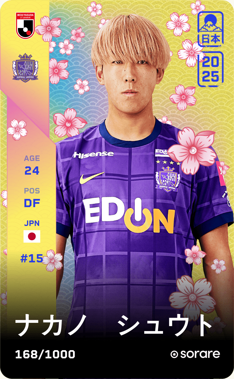 Shuto Nakano 2025-26 • Limited 168/1000