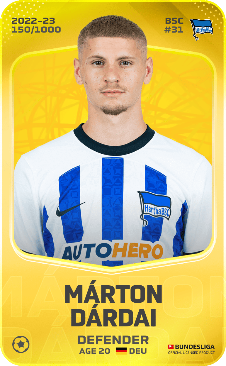 Márton Dárdai 2022-23 • Limited 150/1000