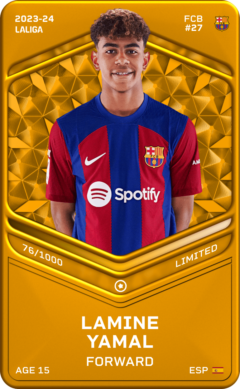 Lamine Yamal 2023-24 • Limited 76/1000