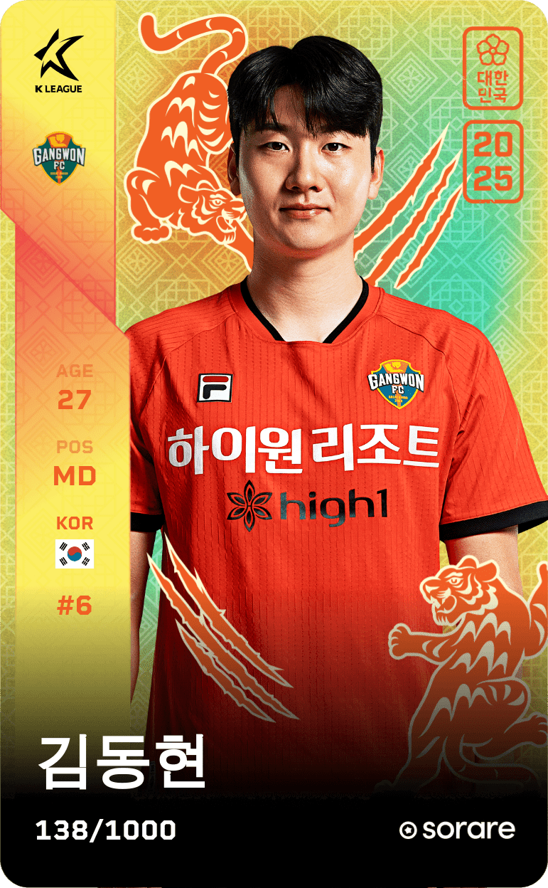 Kim Dong-Hyun 2025-26 • Limited 138/1000