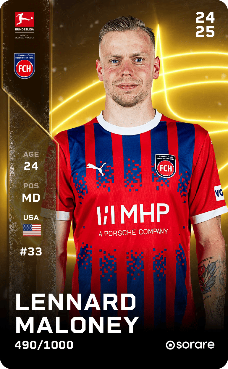 Lennard Maloney 2024-25 • Limited 490/1000