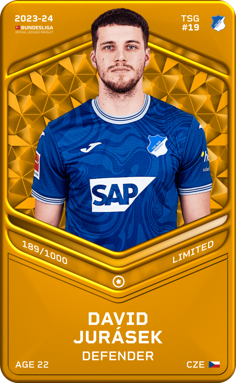 David Jurásek 2023-24 • Limited 189/1000