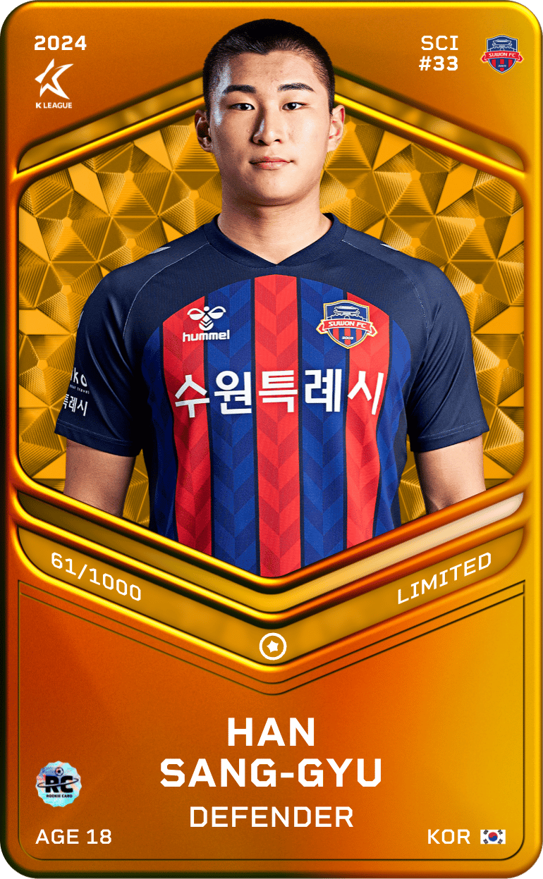 Han Sang-Gyu 2024-25 • Limited 61/1000