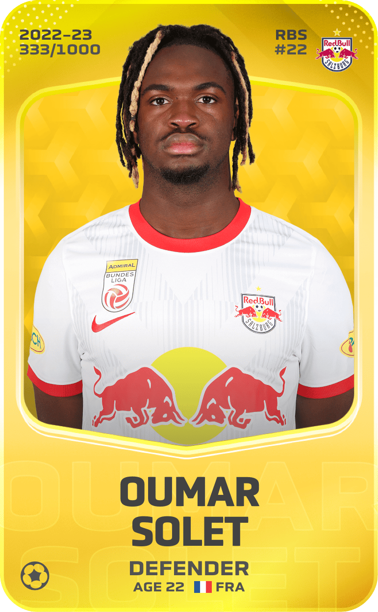 Oumar Solet 2022-23 • Limited 333/1000
