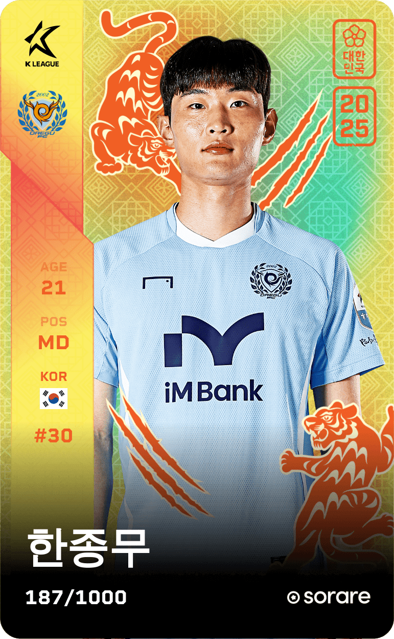Han Jong-Mu 2025-26 • Limited 187/1000