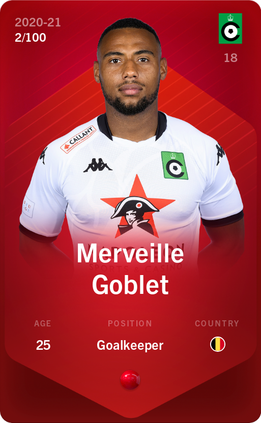 Sorare - Sorare Official - Merveille Goblet 2020-21 • Rare 2/100 - NFT # 47830040027655000615194918607578711803878286582230521713216571032249637748302