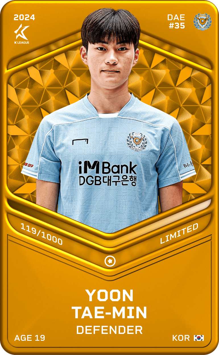Yun Tae-Min 2024-25 • Limited 119/1000