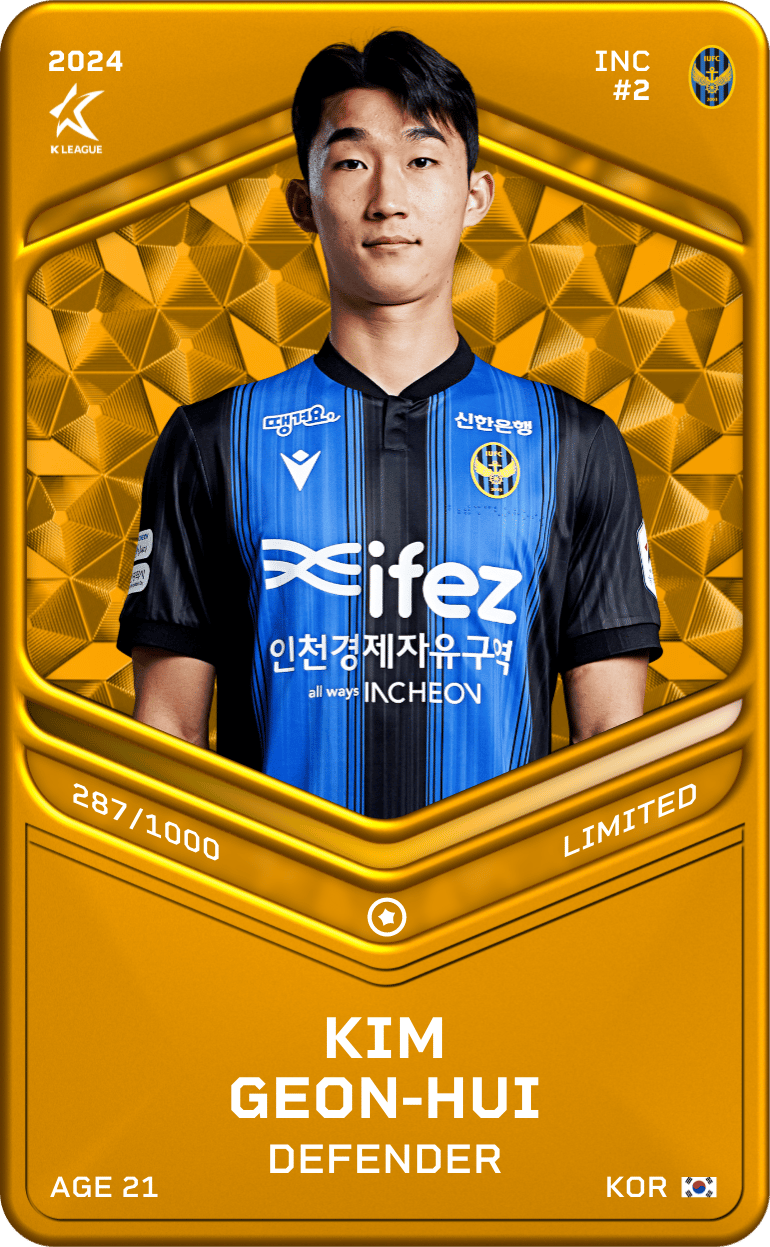 Kim Geon-Hui 2024-25 • Limited 287/1000