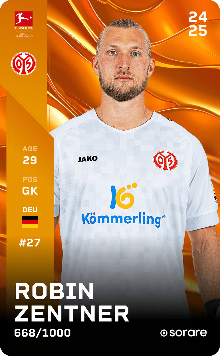 Robin Zentner 2024-25 • Limited 668/1000