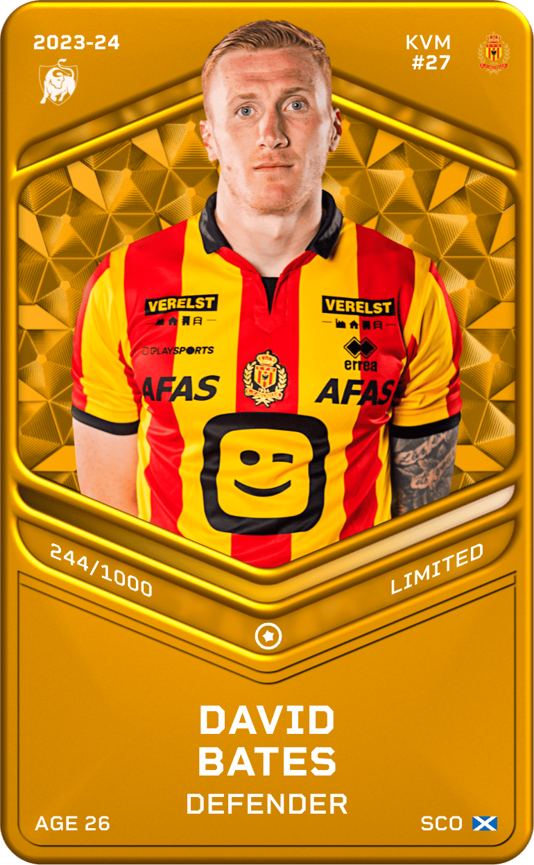 David Bates 2023-24 • Limited 244/1000