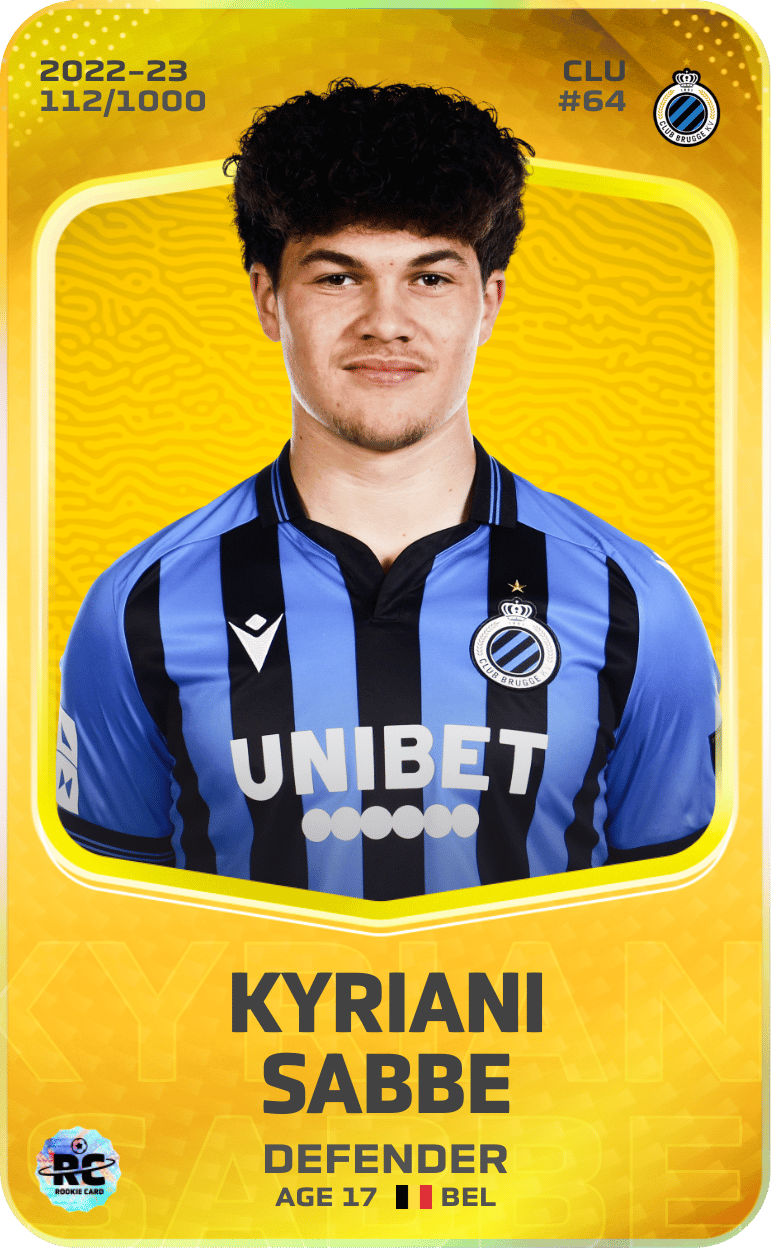 Kyriani Sabbe 2022-23 • Limited 112/1000