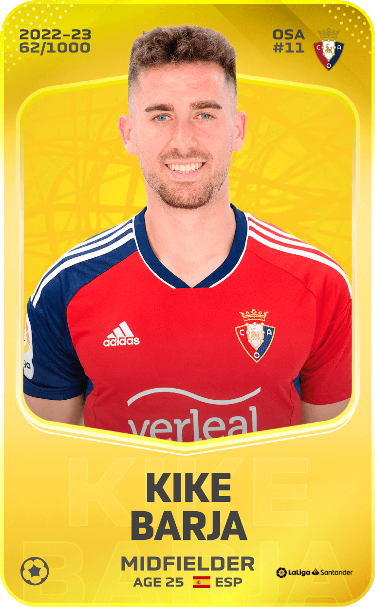 Kike Barja 2022-23 • Limited 62/1000