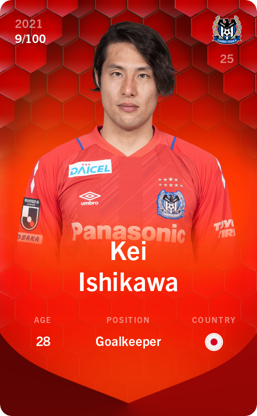 Sorare - Sorare Official - Kei Ishikawa 2021-22 • Rare 9/100 - NFT # 88461874292052837085487212967004765305032010552746445453195096898500122021093