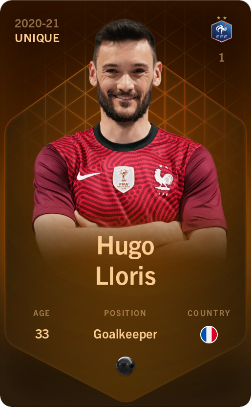 Sorare - Sorare Official - Hugo Lloris 2020-21 • Unique - NFT # 30679167804773443215672532299292928078996982030125030289063956646209665249737