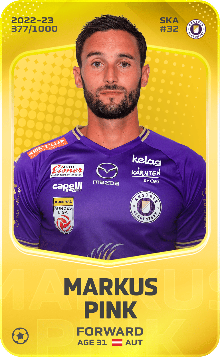 Markus Pink 2022-23 • Limited 377/1000