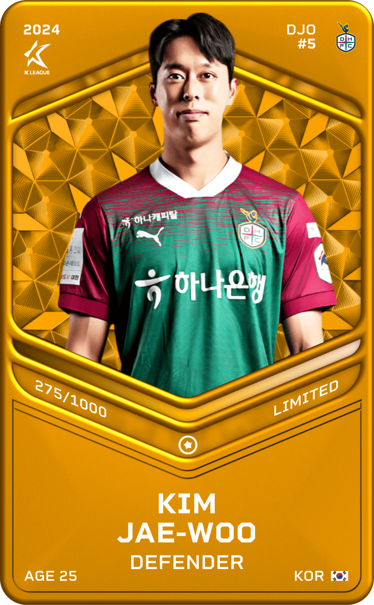 Kim Jae-Woo 2024-25 • Limited 275/1000