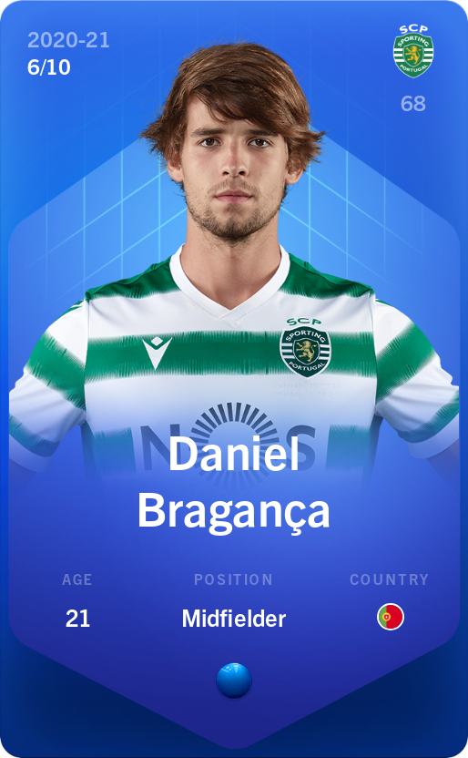 Sorare - Sorare Official - Daniel Bragança 2020-21 • Super Rare 6/10 - NFT # 65578663522811440537648956948990347325031148179096870999388876032456224086662