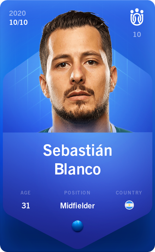 Sorare - Sorare Official - Sebastián Blanco 2020-21 • Super Rare 10/10 - NFT # 66773785982466840076128769408064919798255052565952810823235503678105781295475