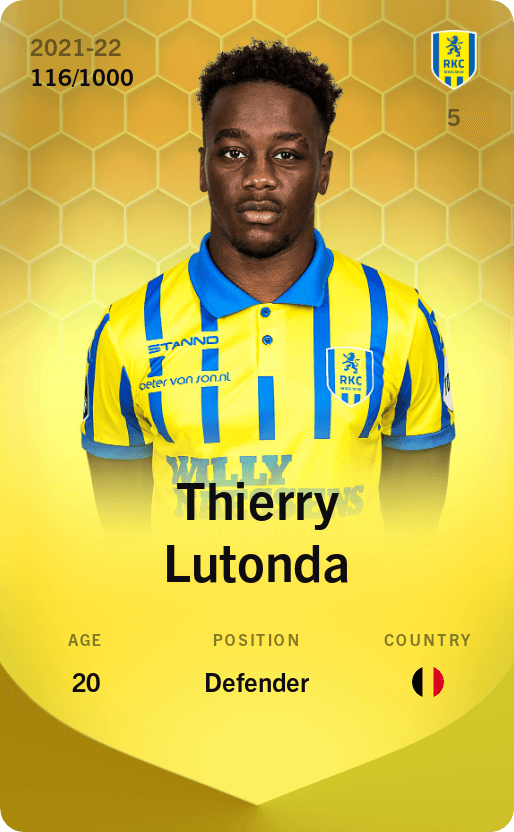 Thierry Lutonda 2021-22 • Limited 116/1000