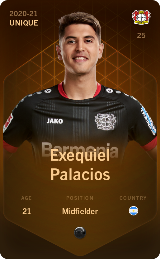 Sorare - Sorare Official - Exequiel Palacios 2020-21 • Unique - NFT # 52622551303636883236416143848674630658617000133246749719100709668562731954789