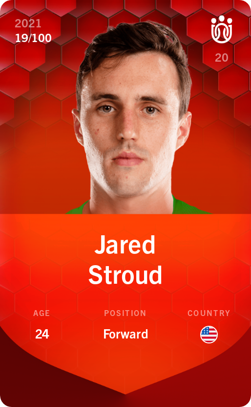 Sorare - Sorare Official - Jared Stroud 2021-22 • Rare 19/100 - NFT # 106333334450511563661206510811600012630412058421058137118805993885820500153033