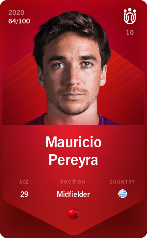 Sorare - Sorare Official - Mauricio Pereyra 2020-21 • Rare 64/100 - NFT # 23233781215522254128748829190369800264993101895094551135749459541499180861601