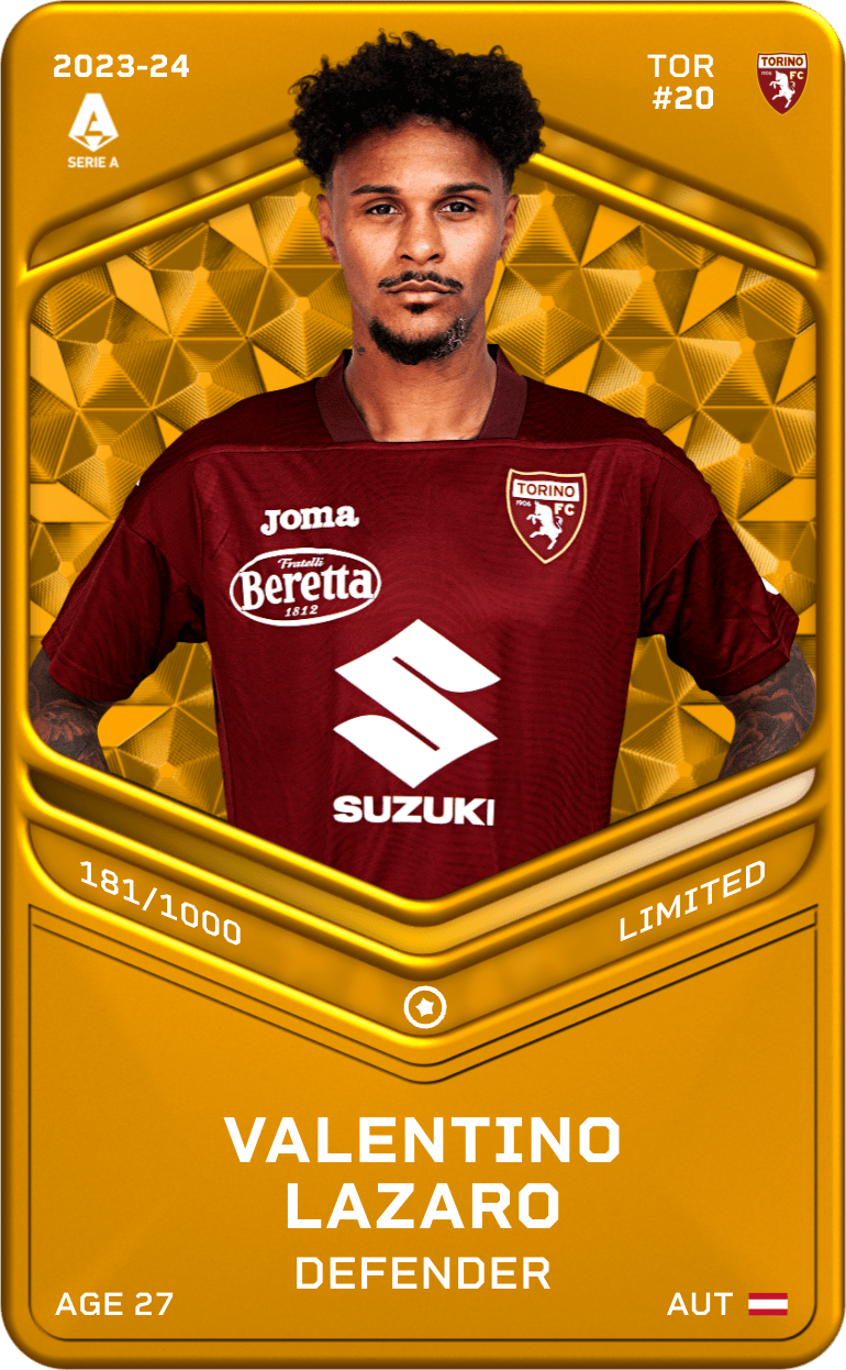 Valentino Lazaro 2023-24 • Limited 181/1000