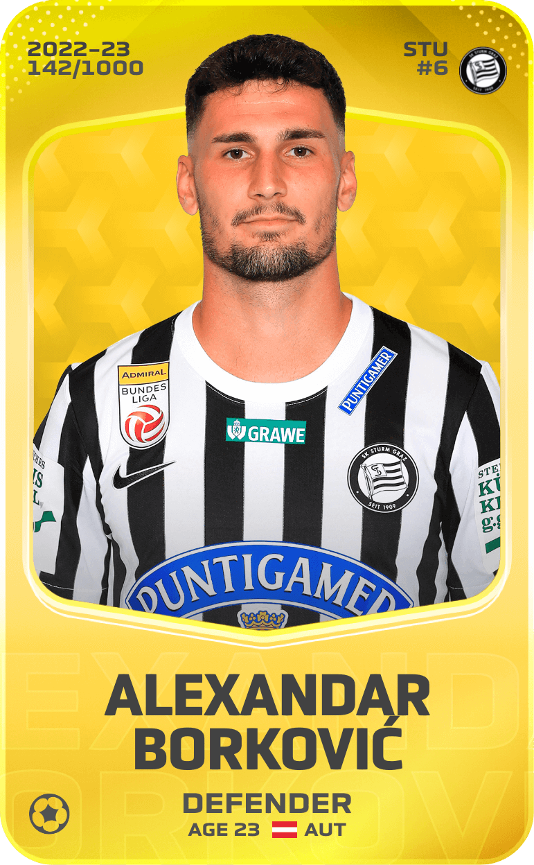 Alexandar Borković 2022-23 • Limited 142/1000