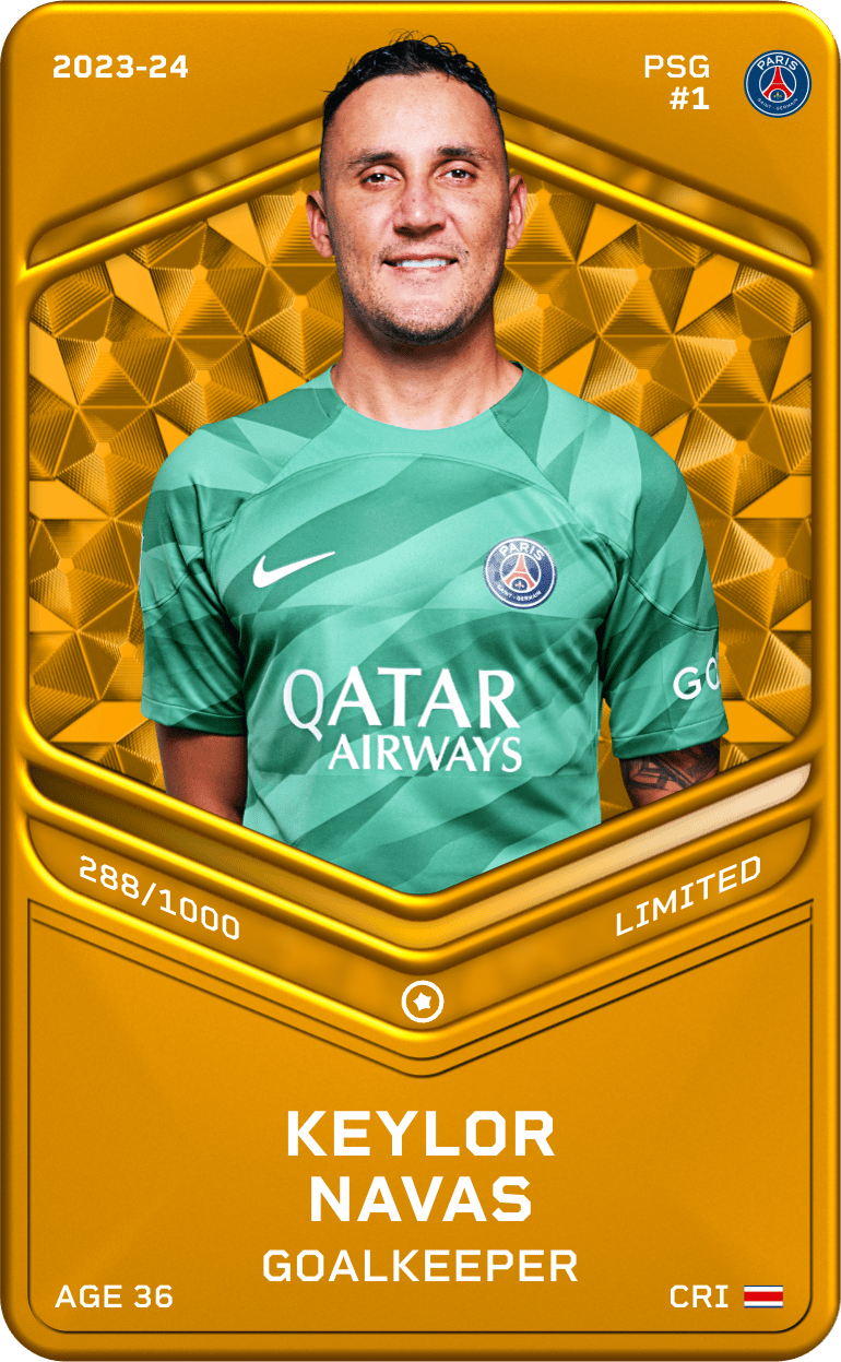 Keylor Navas 2023-24 • Limited 288/1000