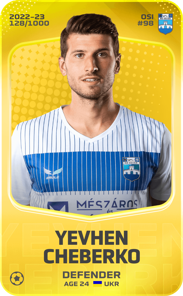 Yevhen Cheberko 2022-23 • Limited 128/1000