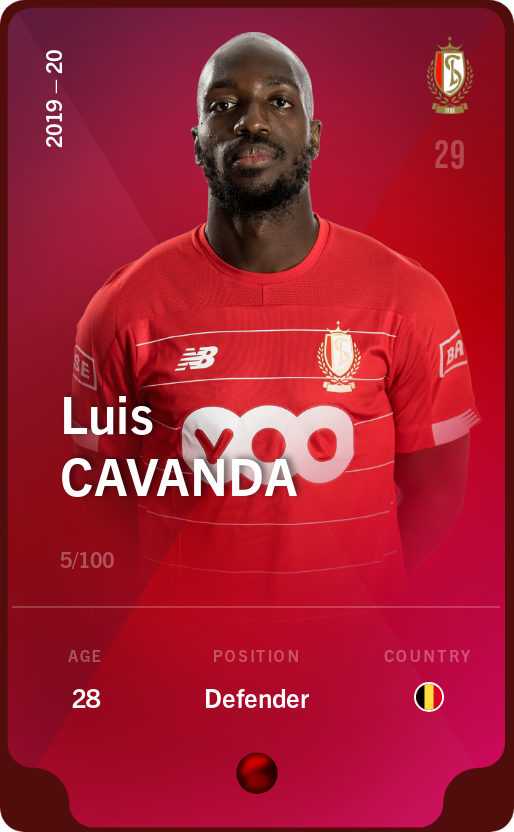 Sorare - Sorare Official - Luis Cavanda 2019-20 • Rare 5/100 - NFT # 73182168548615598487982167876722739689634747523395915343895502887341782672074