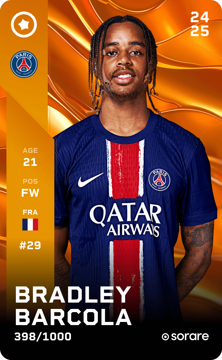 Bradley Barcola 2024-25 • Limited 398/1000