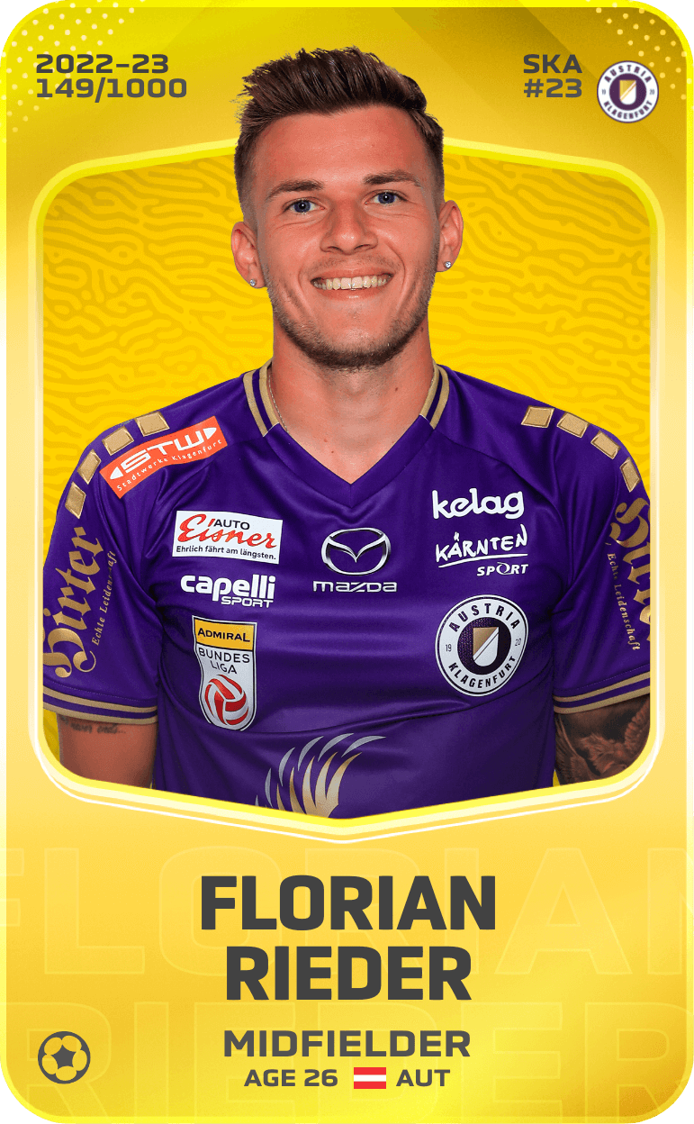 Florian Rieder 2022-23 • Limited 149/1000