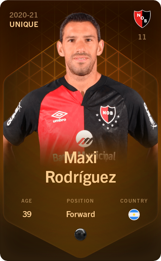 Sorare - Sorare Official - Maxi Rodríguez 2020-21 • Unique - NFT # 111090124054167806901024106994757785686561999148118690382483293517982880600490