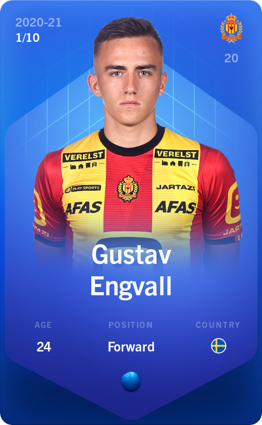 Sorare - Sorare Official - Gustav Engvall 2020-21 • Super Rare 1/10 - NFT # 40284710483779409836057024158477522181708876526922891887937694800609180603597