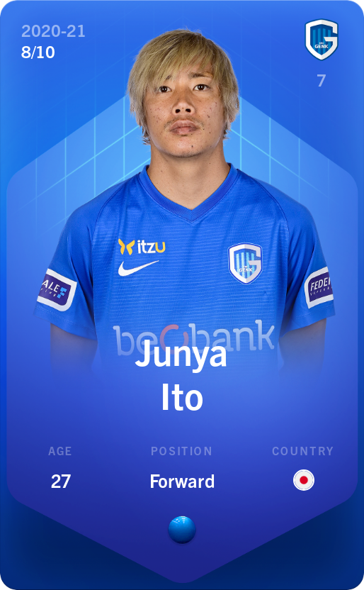 Sorare - Sorare Official - Junya Ito 2020-21 • Super Rare 8/10 - NFT # 49929635767294326075064747756799150471530325230651745008715283077474445249158