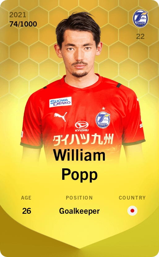 William Popp 2021-22 • Limited 74/1000