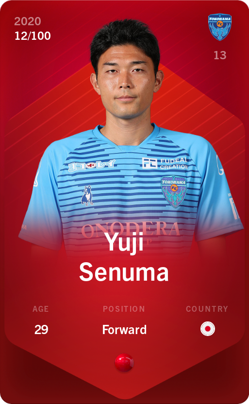 Sorare - Sorare Official - Yuji Senuma 2020-21 • Rare 12/100 - NFT # 63239049937127045983506488749781710737144023950280882169177559667585746738461
